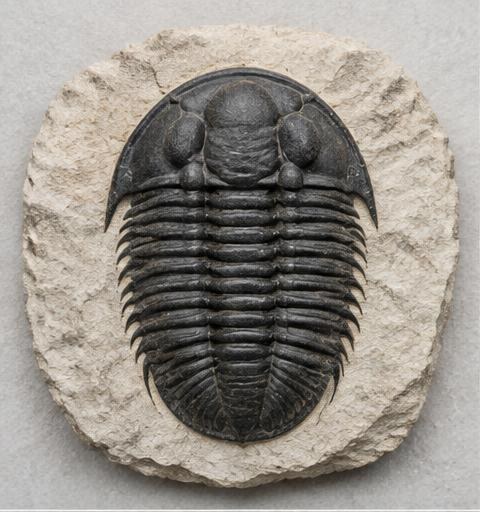 Representative trilobite fossils